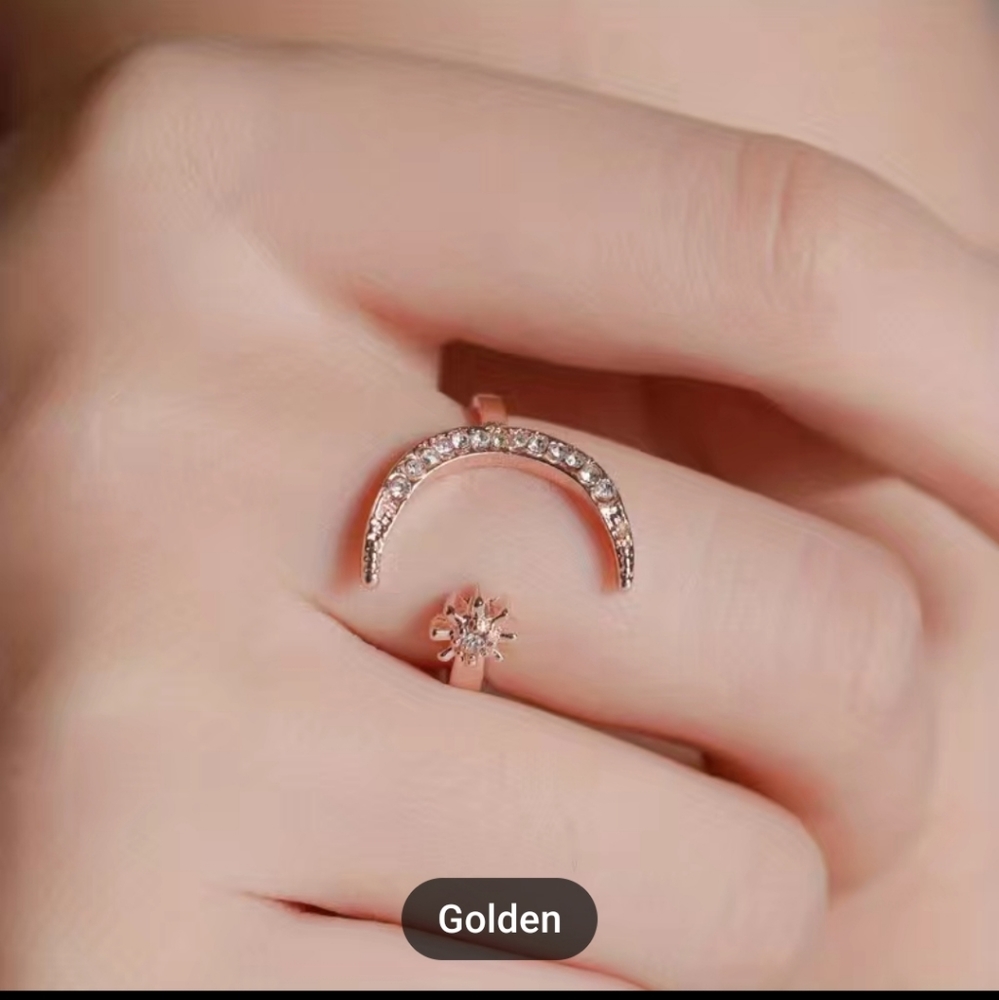 Star and Moon ring (ROSE GOLD)